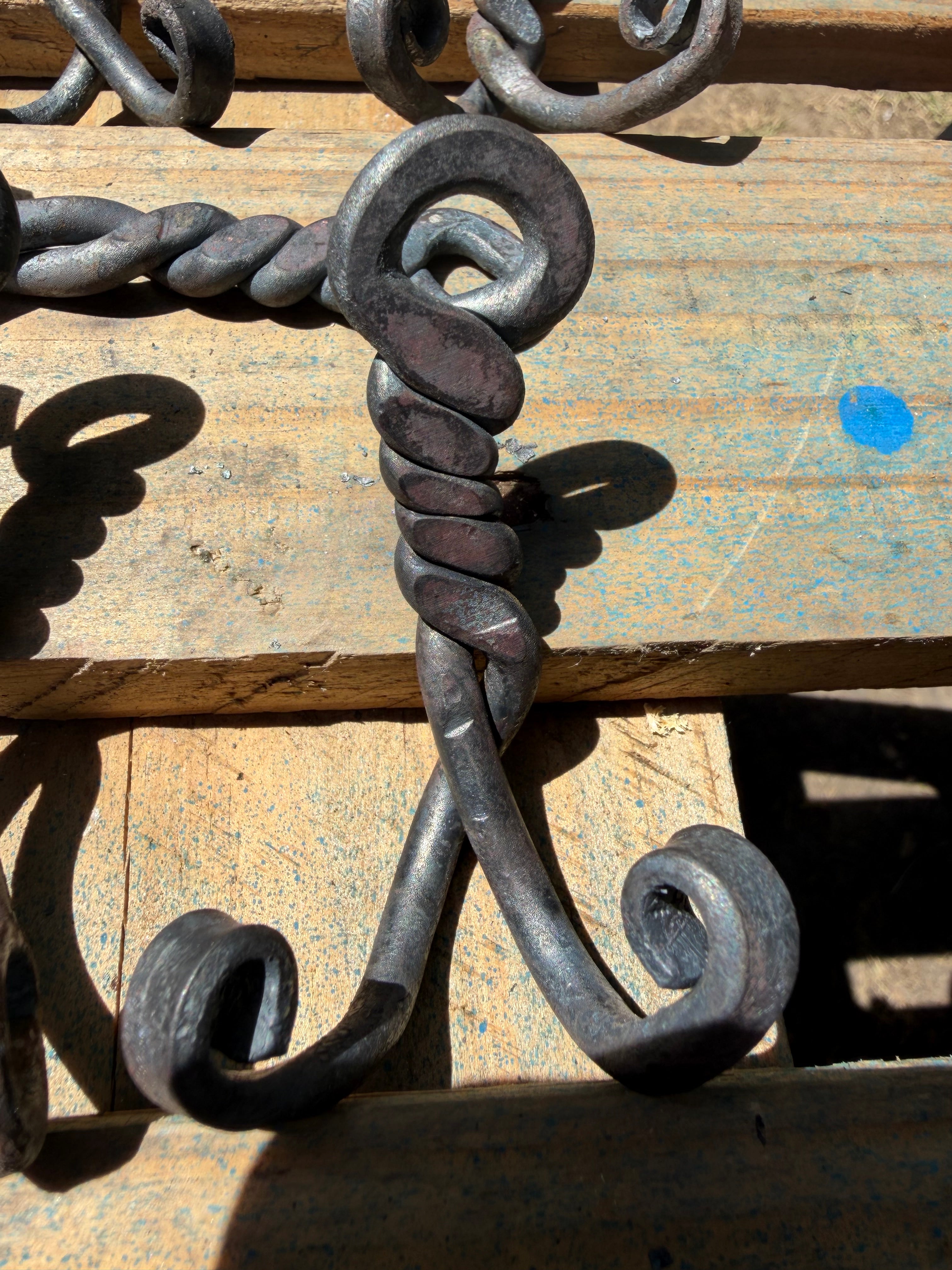 Hand forged wall hooks